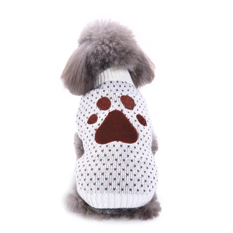 Multiple Colour Pet Clothes Winter Dog Sweater Accessories Custom Christmas Knitting Sweater Patterns