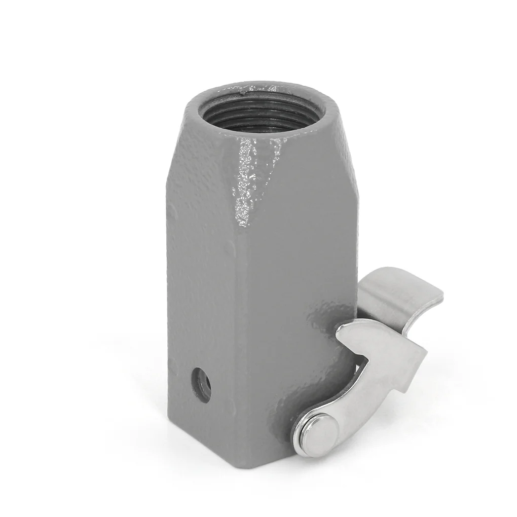 ZJHK H3A-TE-2B Top Entry Aluminium Die-Cast Material Hoods, Replace Harting Connector