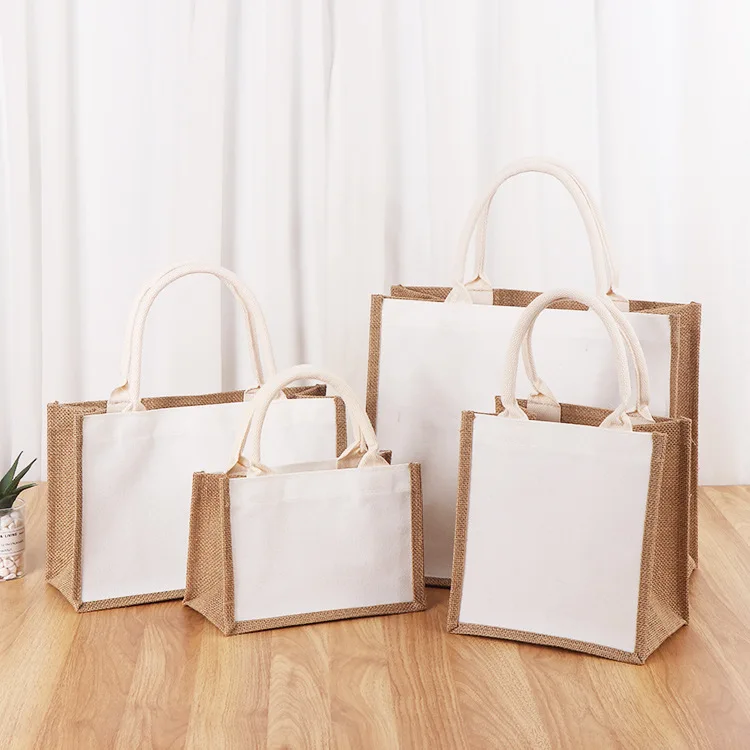 Jute Tote Shopping Bag Personalized Bridesmaid Bachelorette Bridal Party Girls Trip Gift Jute Shopping Tote Bag