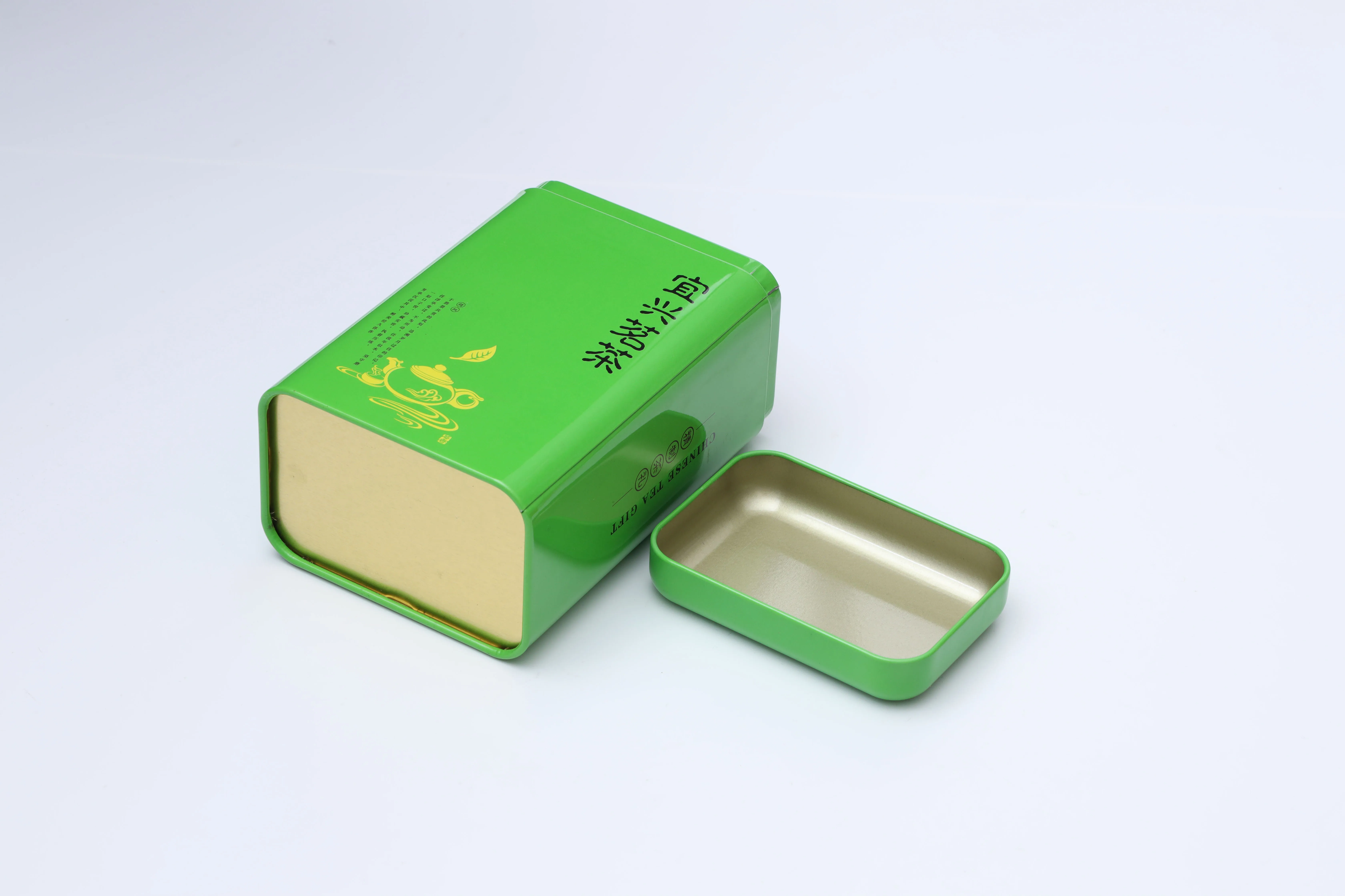 Custom Printing Tinplate Box Supplier Metal Empty Box tea Tin Can