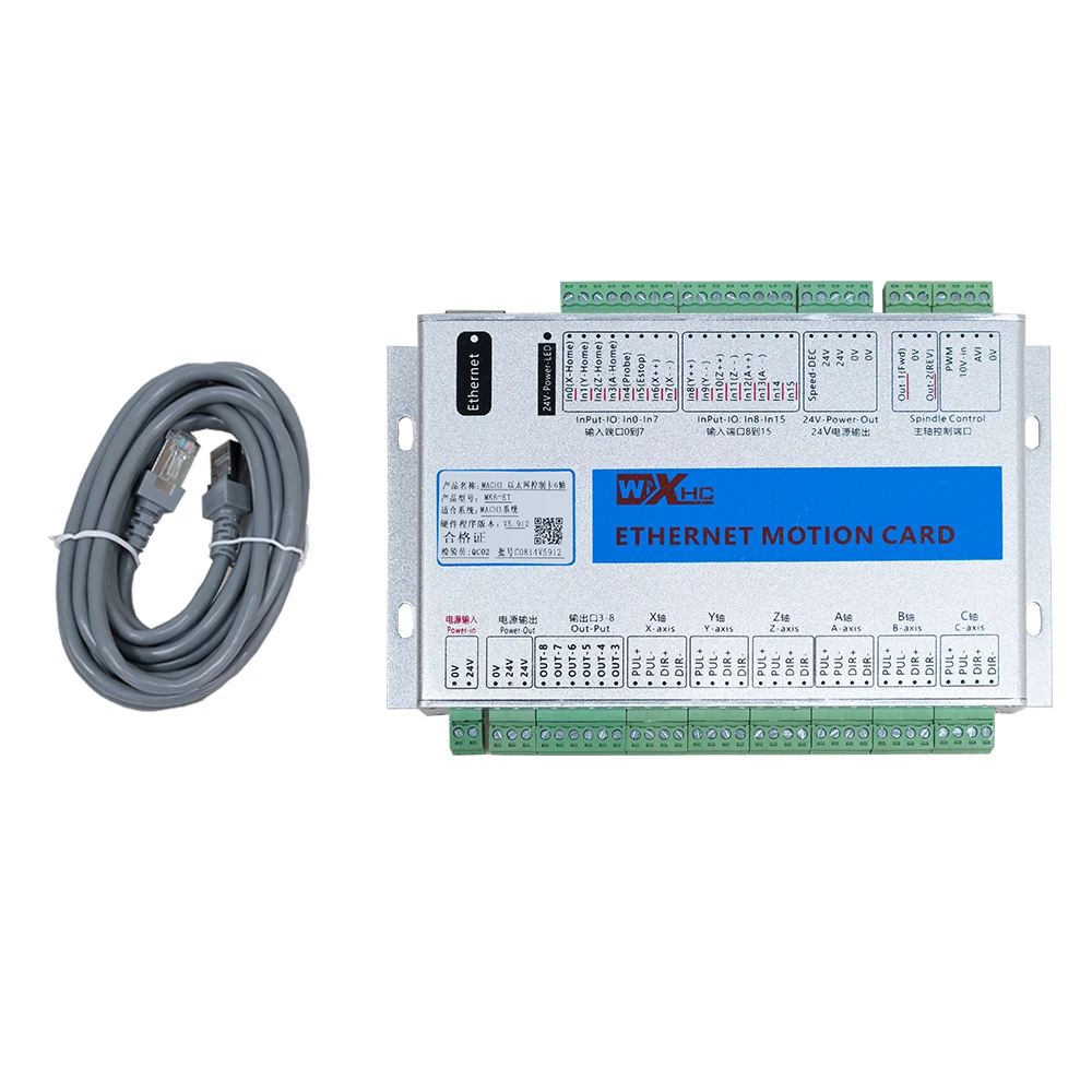 XHC factory 6-axis CNC motion controller card MACH3 usb/Ethernet board MK6