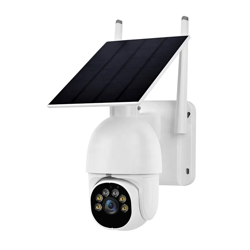 Saikiot Factory New Solar Camera 3MP with Motion Detection and Two Way Audio Support 2.4G WIFI Waterproof