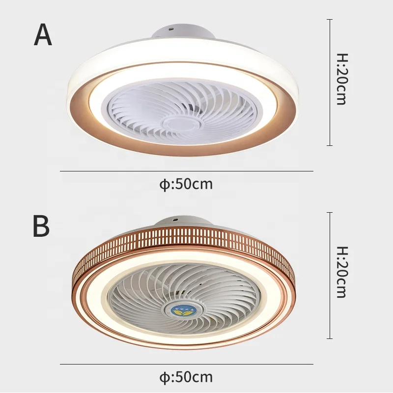 
Diammable 72w 50cm ceiling fan light with remote App Alexa control XD42A 