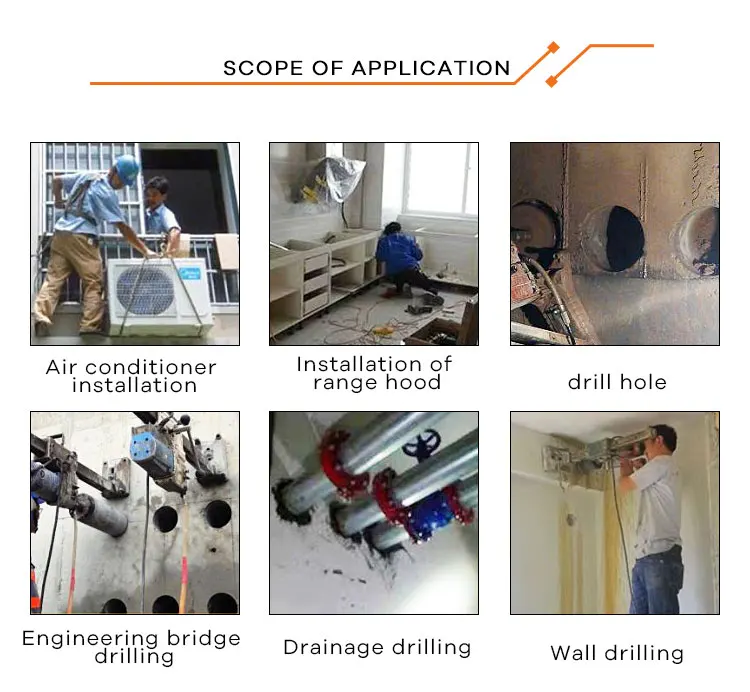 Multiduty Diamond Drilling Core Bits Drills Hole Saw Hole Cut Concrete Diamond Crown For Porcelain Marble Granite