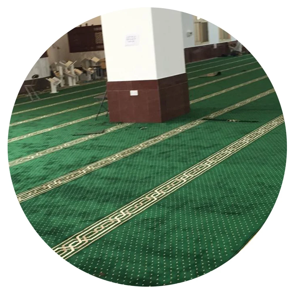 Высококачественный мусульманский зал огнестойкая нейлоновая молитвенная комната Мечеть коврик