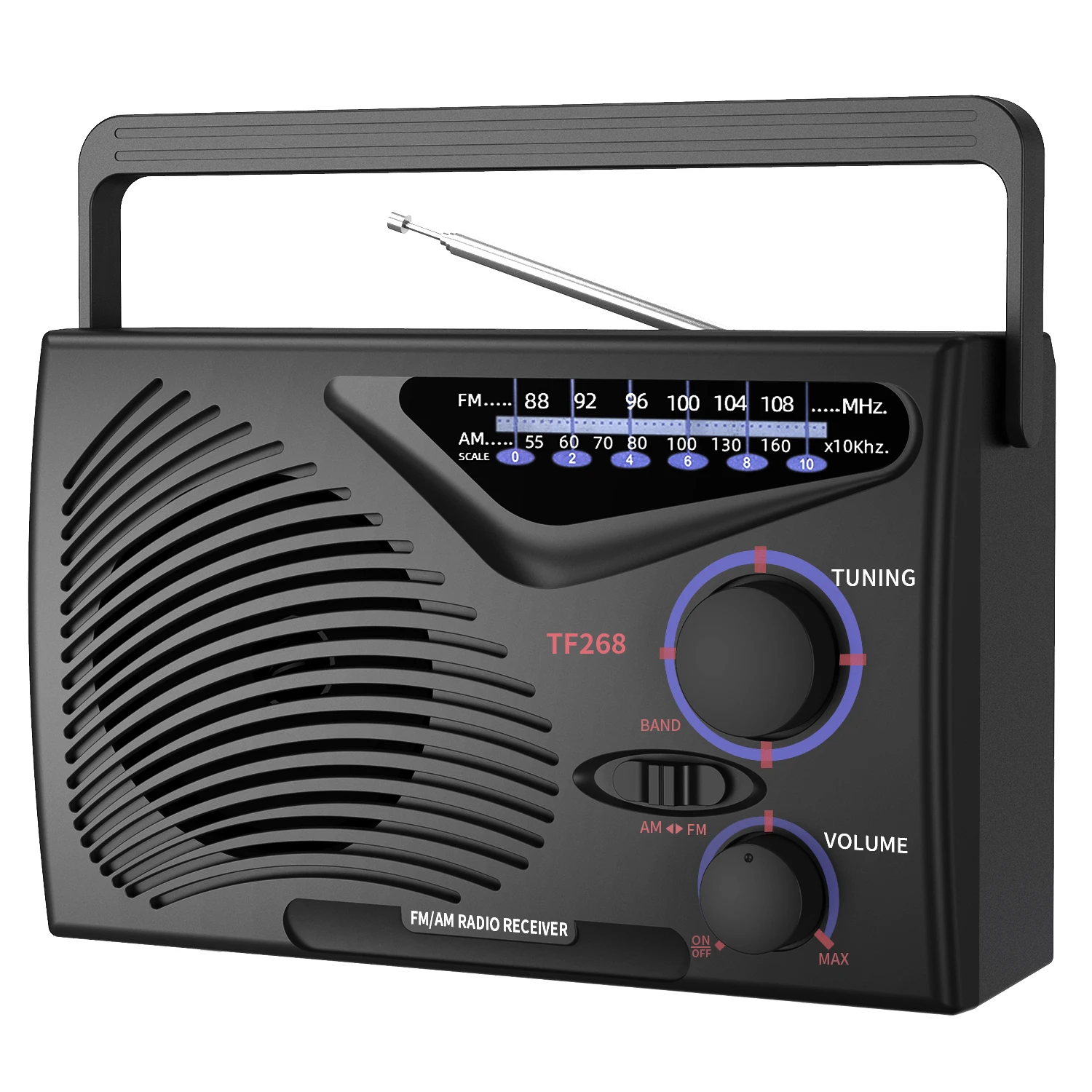 Портативные FM/AM звуковые полные погодовые диапазоны, домашнее радио