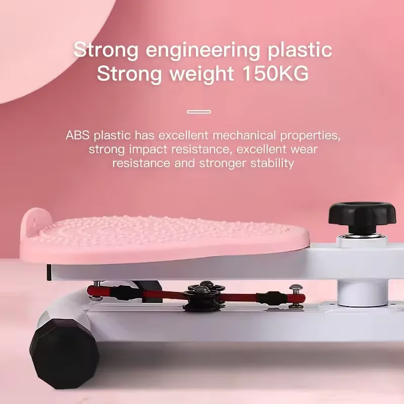 Waist twisting machine adjustable resistance tension rope turntable silent home female sports waist twisting machine