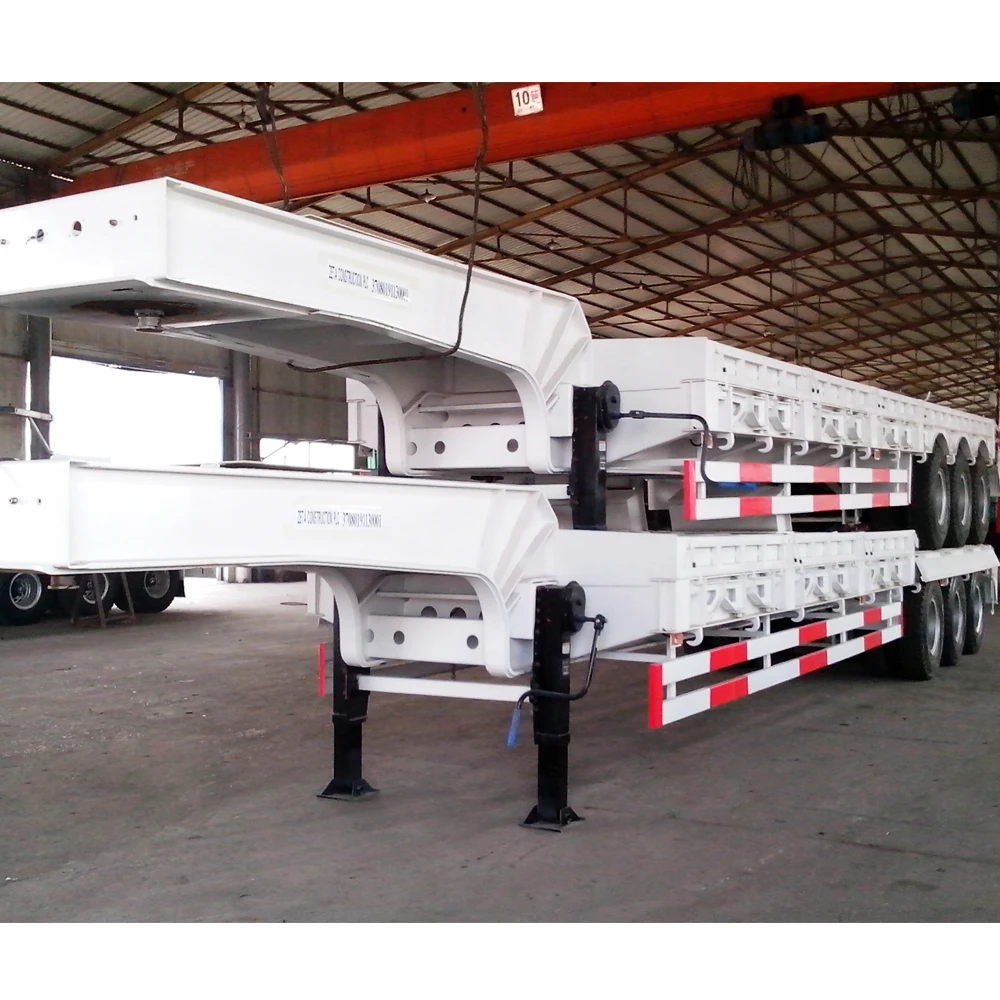 3 4 Axles 80Tons Dolly Tilt N Slide Lowbed Trailer