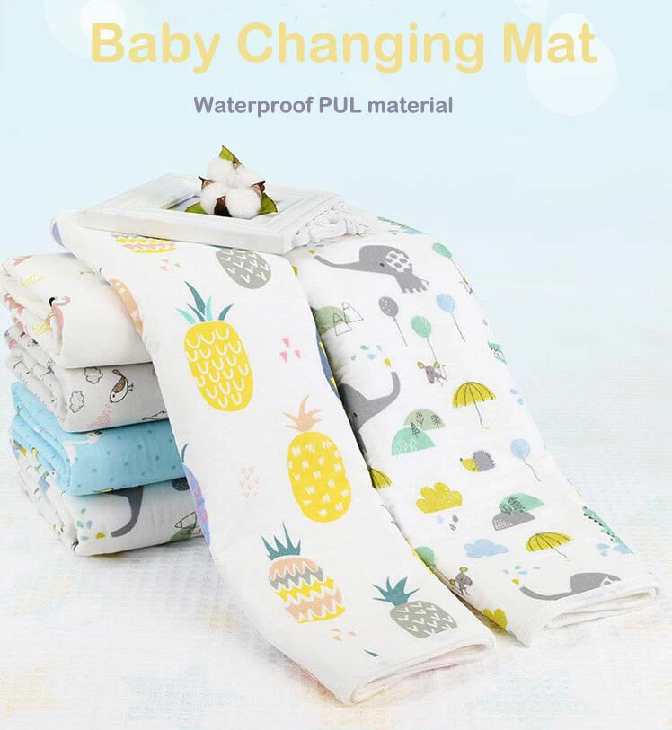 Elinfant новорожденный Детский напольный коврик моющиеся дорожные влагопоглощающие коврики водонепроницаемые Нескользящие Детские коляски