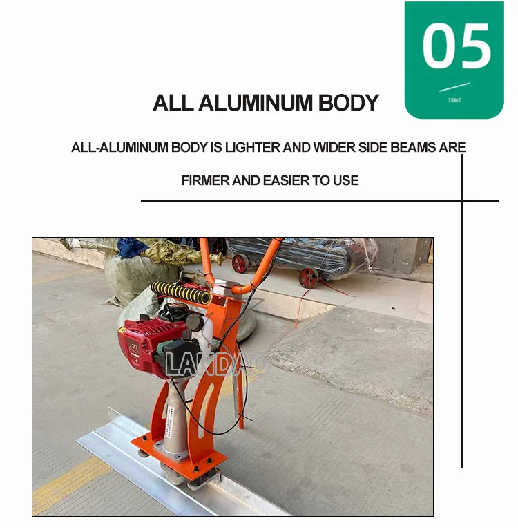 Concrete Vibratory Screed, Vibrations Leveling Ruler, Concrete Finishing Vibrating Screed