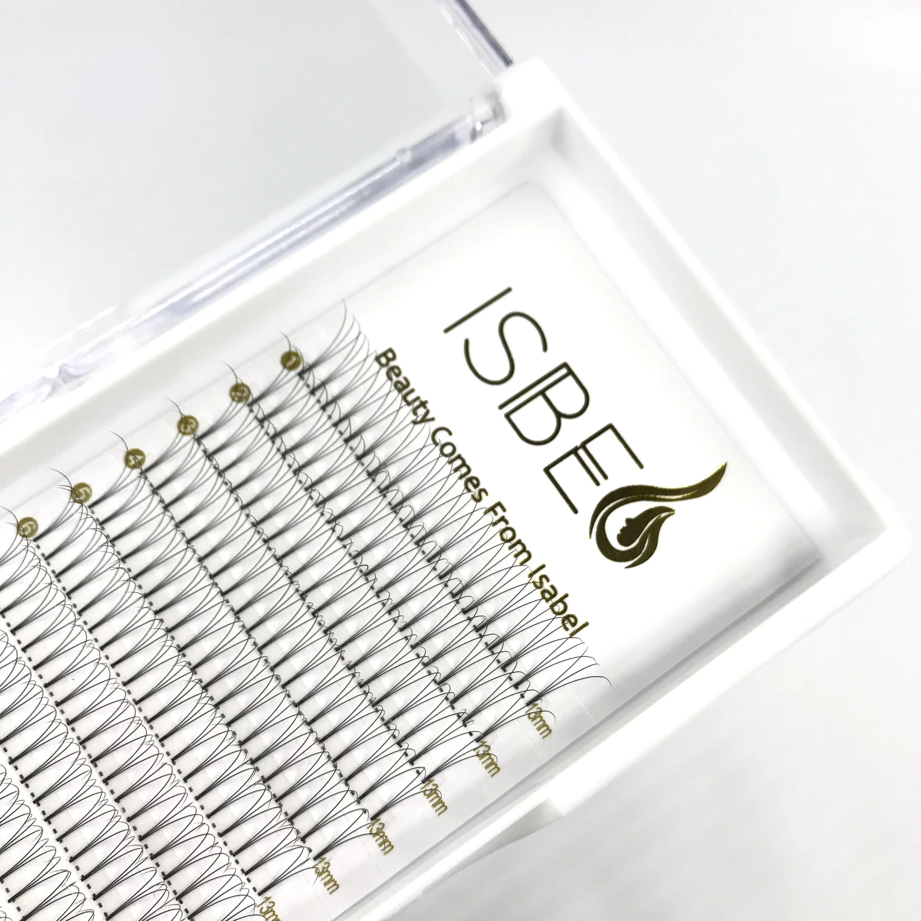 7MM-20MM Volume Lash Extensions 2D 3D 4D 5D 6D   Short Stem Premade Volume Fans