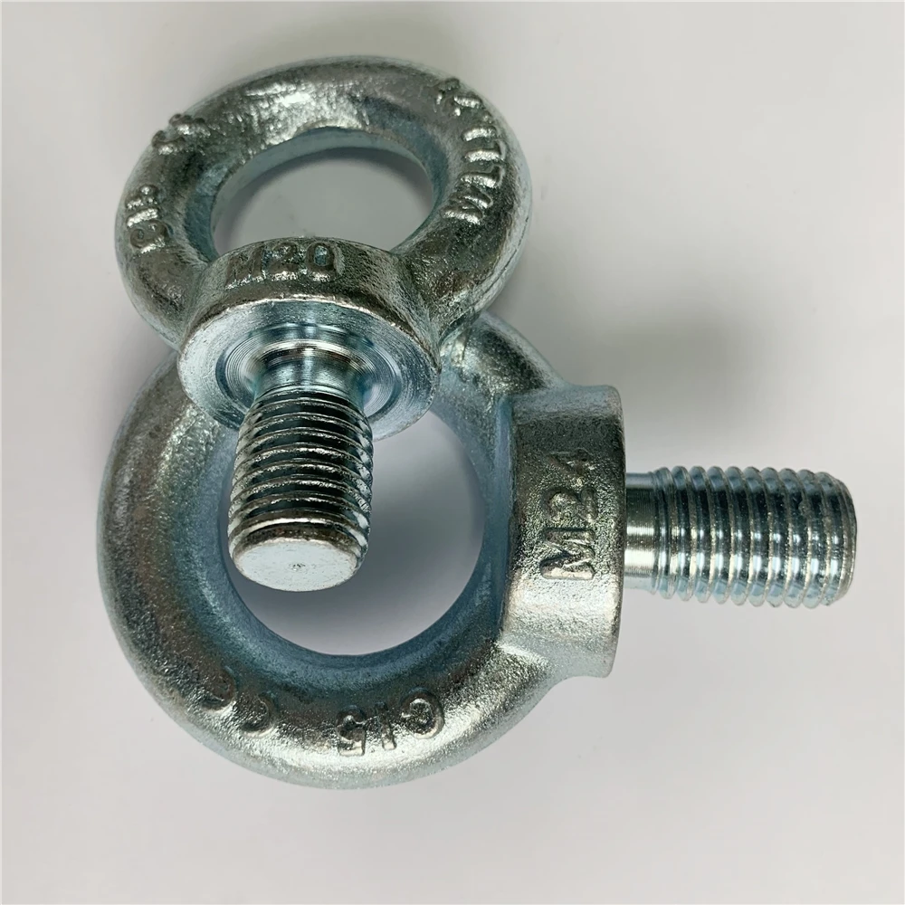 
High Strength Rigging Hardware Heavy Duty M20, M24 Lifting Steel DIN580 Eye Bolt 