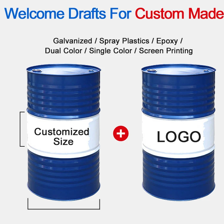 15L 20L 5 Gallon 25L 25L 30L 35L 50L 60L 100L 120L Recyclable Steel Barrel for Mineral Oil Drum