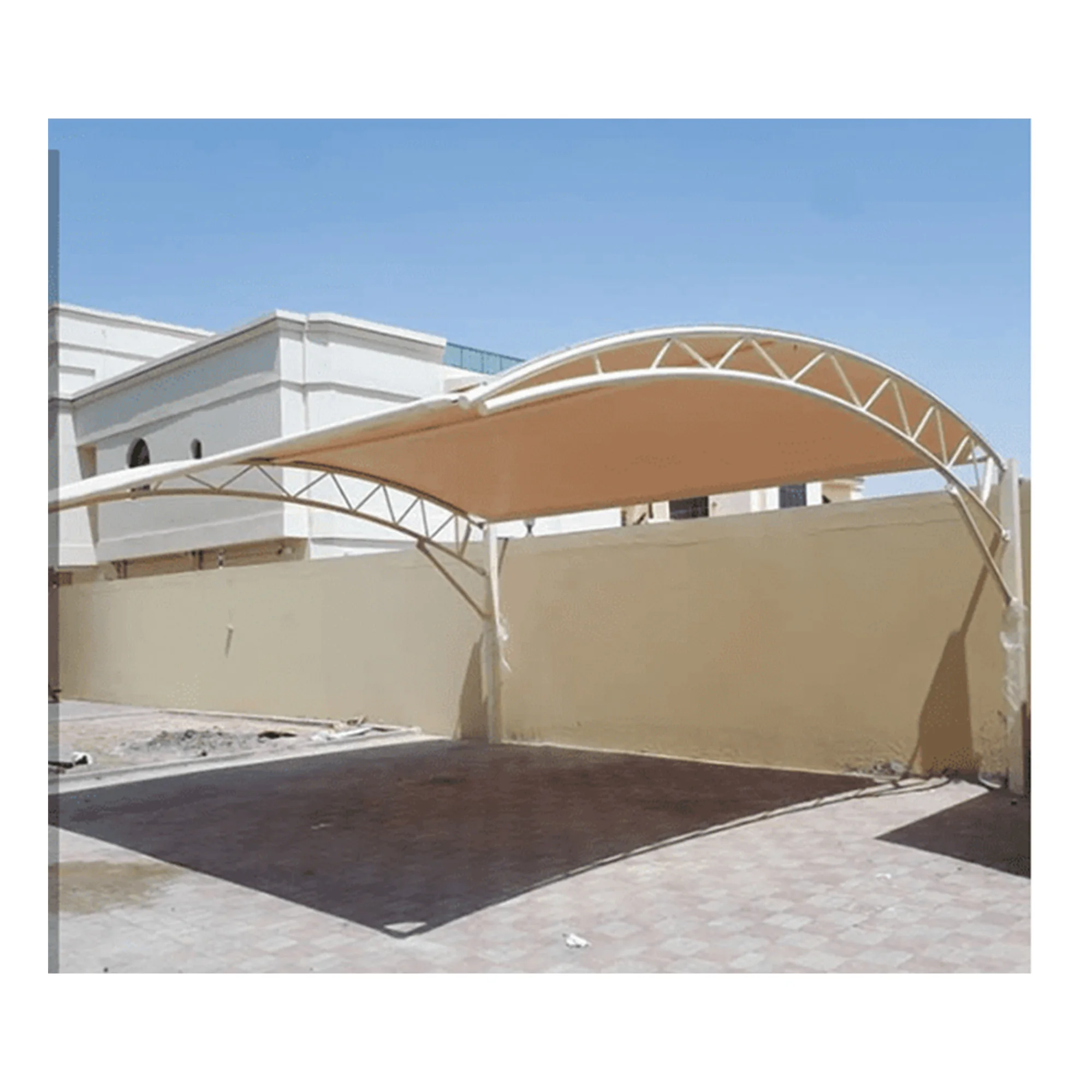 FAPTEX 1008F High Strength Architectural PVC Coated Polyester Fabric 1550GSM with PVDF and Acrylic Top Coat