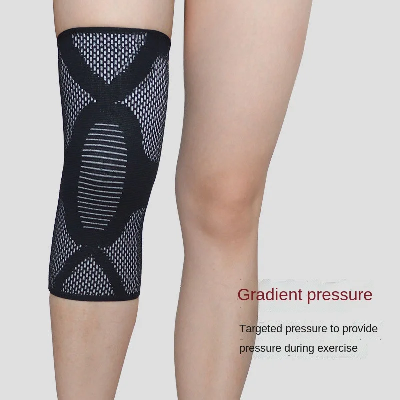 3D вязаный эластичный нейлоновый коленный протектор от боли спортивный компрессионный коленный бандаж