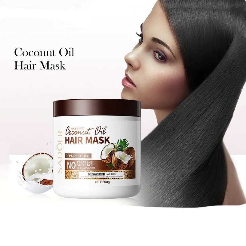 Natural Coconut Oil Conditioning Strengthening Max Hair Mask for Restore the Fiber Reinforce Hair Coconut Oil Hair Mask