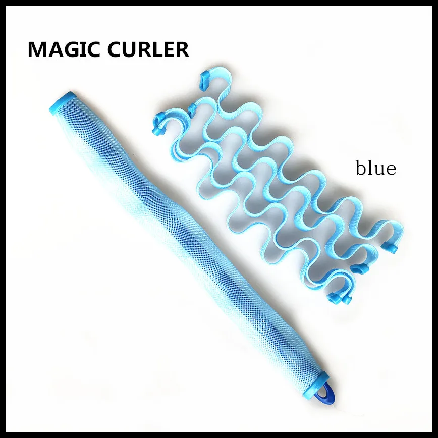 
No Heat Spiral Curls Wave Hair Curlers Styling Kit Spiral Magic Hair Curlers with 2 color Styling 