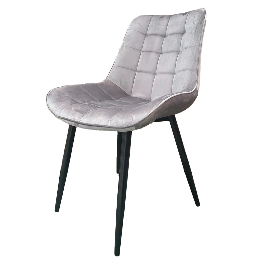 High Quality Cheap Hotel Modern Restaurant Furniture Simple Design Home Upholstered Chair Fabric Velvet Dining Chair