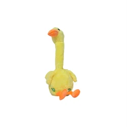 Funny Clothes Twist And Swing Electric Yellow Plush Talking Duck Toys