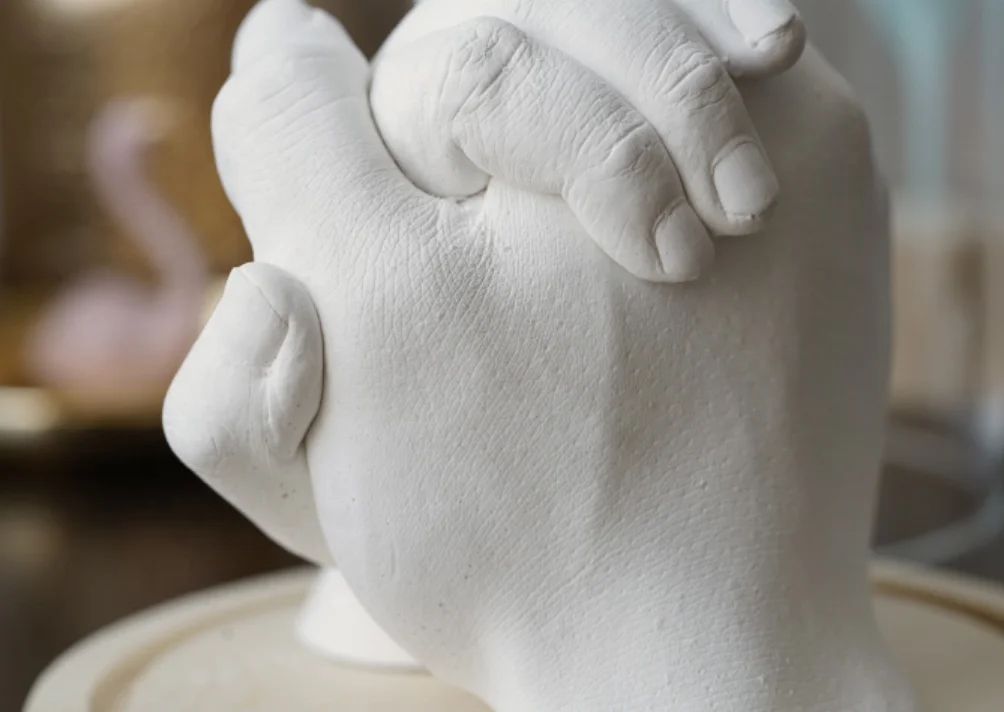 Molding Powder 3d Casting Couple Hands Casting Print Kit
