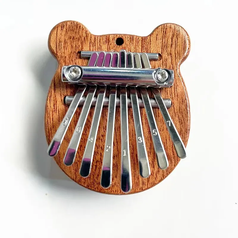 Hot selling factory wholesale Musical Instrument Accessories 8 keys wooden  thumb piano kalimba