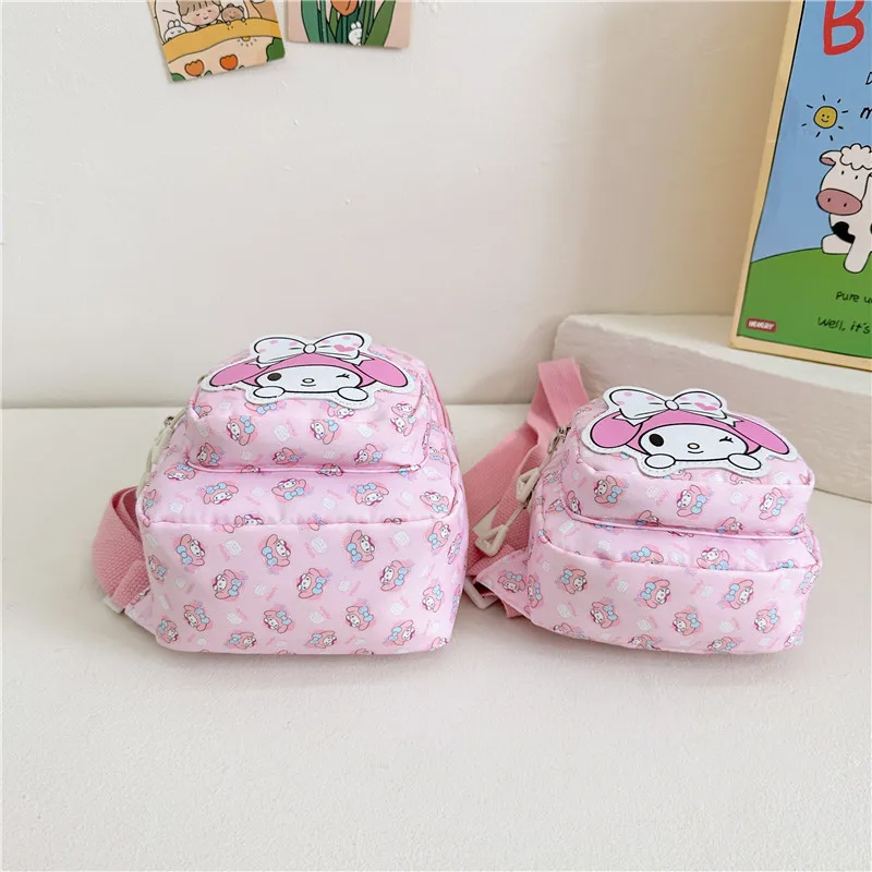Новая Детская сумка с мультяшным принтом Sanrio Kitty Pochacco нагрудная через плечо многофункциональная для хранения мальчиков и девочек