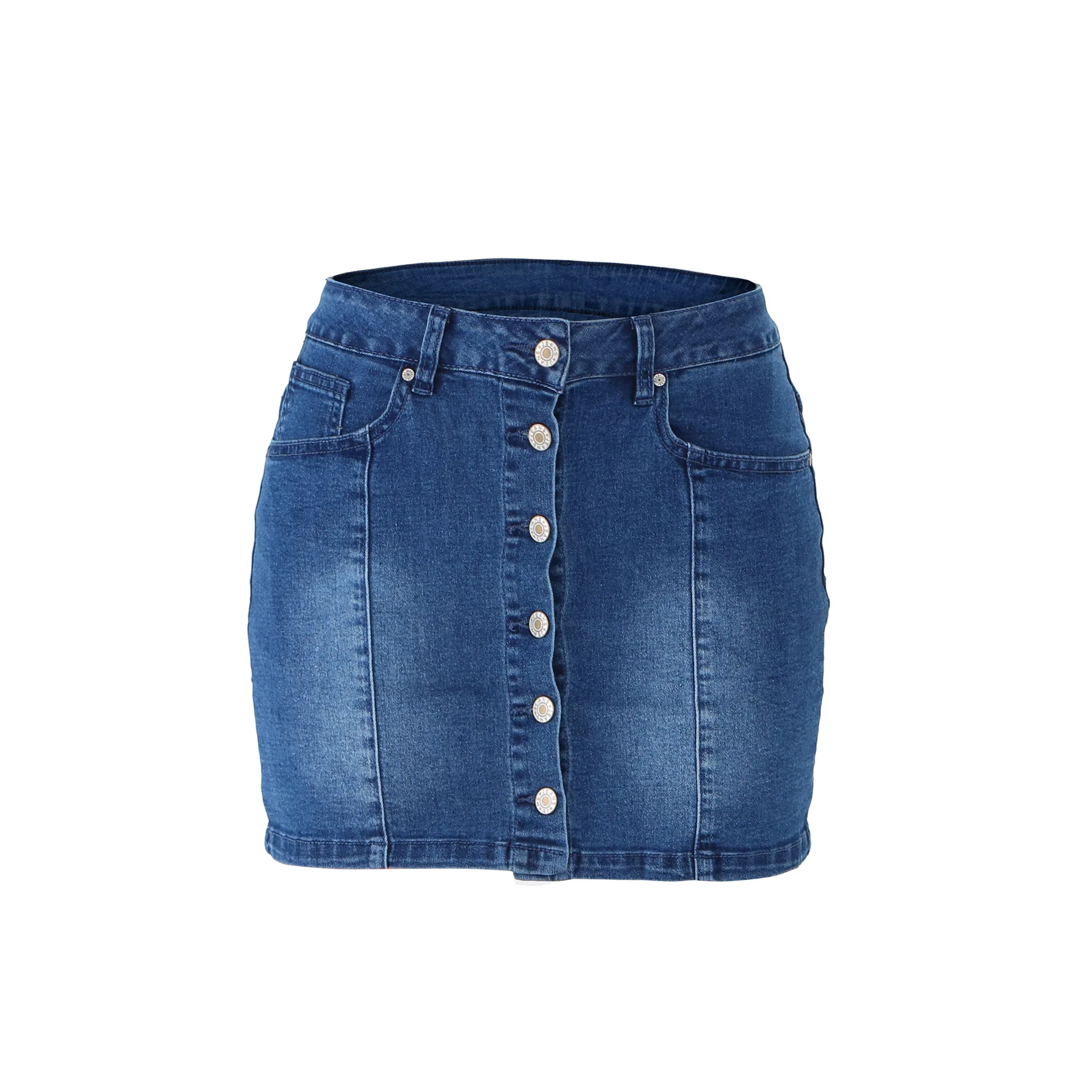 2021 lady sexy plus size wholesale wrap denim jean skirts for ladies