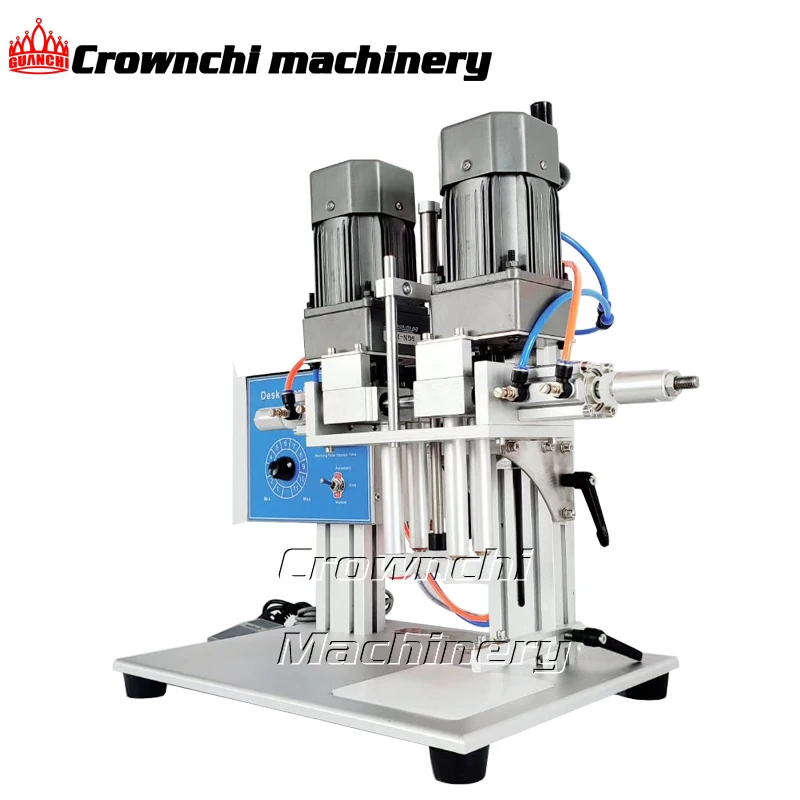 Commercial Semi-automatic Lotion Pump Dropper Lid Capping Screwing Machine