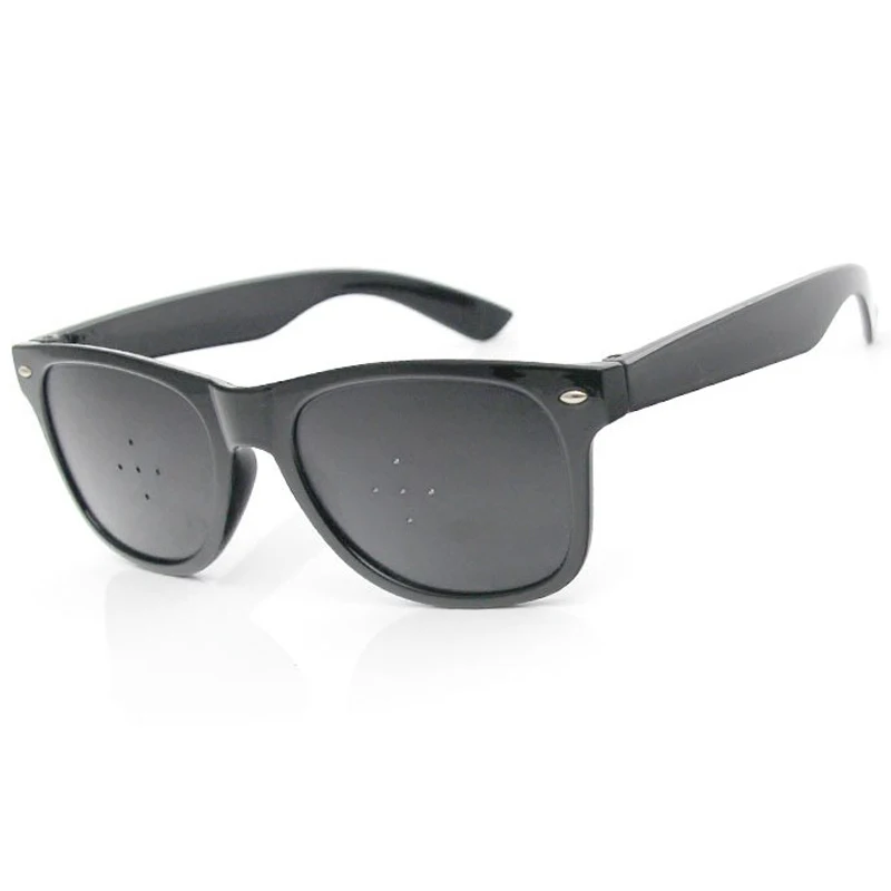 Retro Sport Pinhole Sunglasses for Women Men Small Holes Eyeglasses Vision Care Glasses