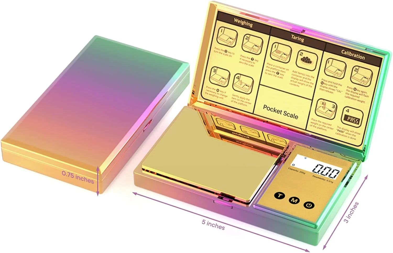 High Accuracy Professional Mini Scales 0.01 x 200g Digital Pocket Scale Balance Jewelry Weighing Scale