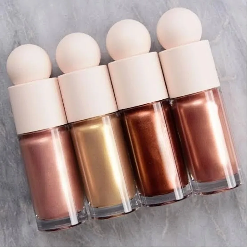 15 Years Experience Private Label Shimmer Matte Vegan Liquid Highlighter Brightening Skin Makeup Face Brow Gel Highlighter