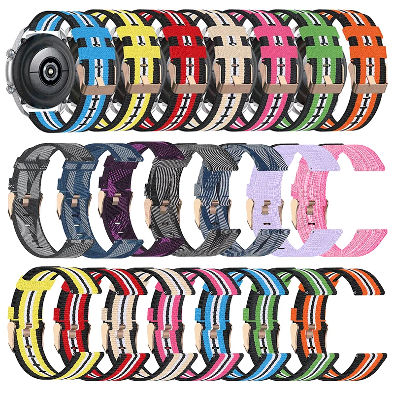 Qiman Hot new products for 2020 nylon watch strap customization for Samsung galaxy watch 42/46mm,for Samsung Gear S3 Woven Strap
