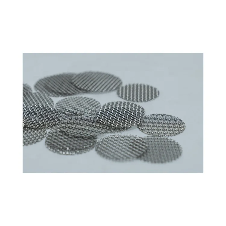 45mm 46mm 50mm 60mm 70mm 80mm 304 Stainless Steel Mesh Screen Filter Disc For Acid Alkali Condition