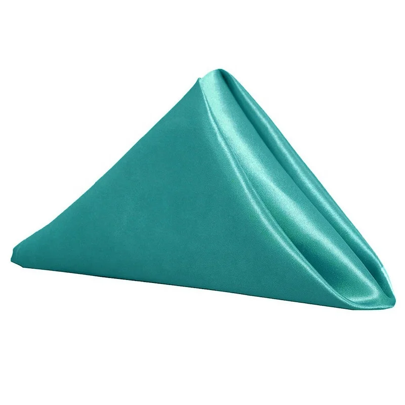 Gold Satin Mouth Cloth Napkins Wedding Restaurant Dinner Table Napkins