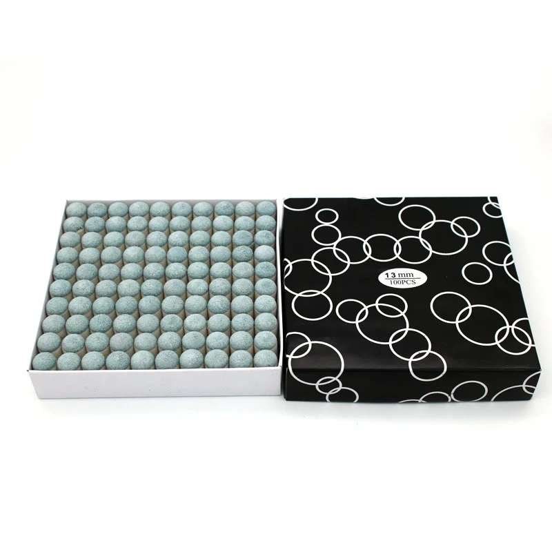 100PCS Insert In Cue Tips Standard 13mm Snooker Pool Billiards Tip