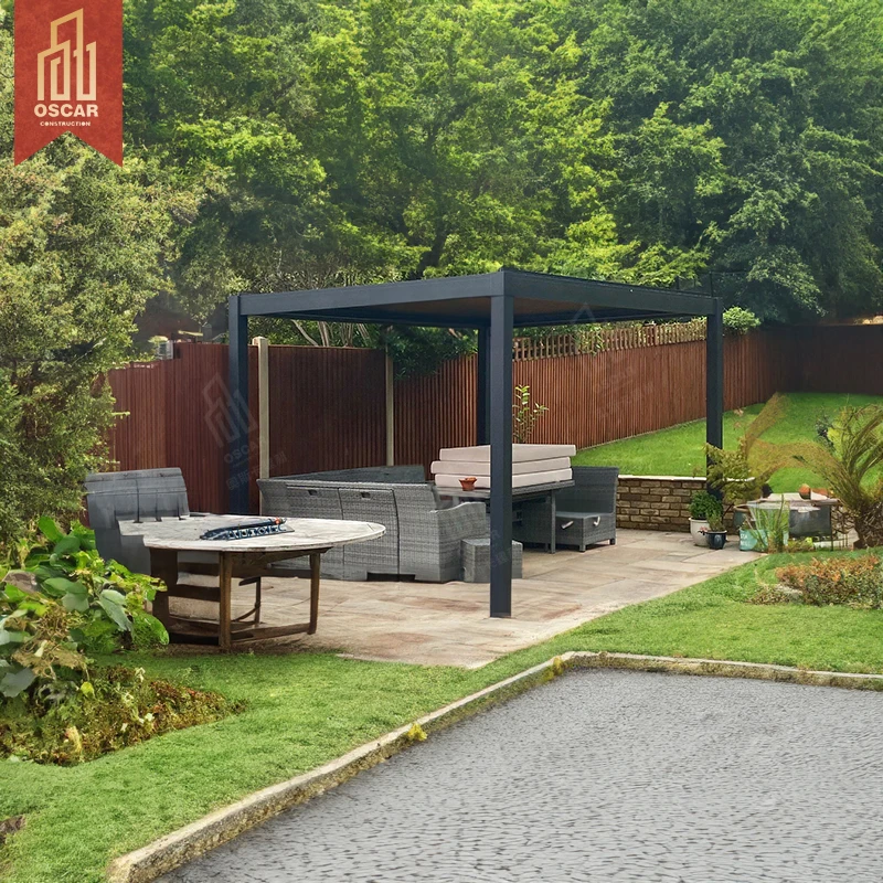 Ocaracso Pergola 3x3 3x4 наружная ручная крыша водонепроницаемый садовый строительный биоклиматический алюминиевый пергола