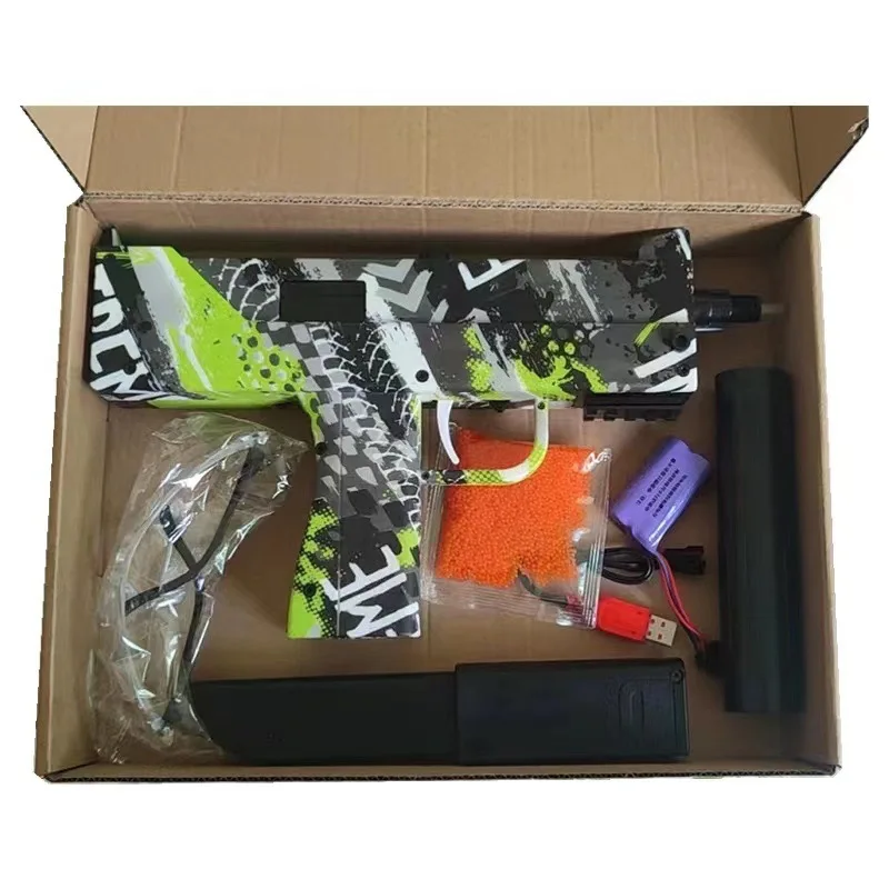 2022 Yoou Gel Gun Rechargeable Electric MAC10 UZI Water Gel Ball Blaster colorful Gel Blaster Beads