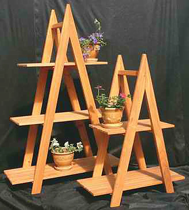 wooden flower  plant pot stand/shelf/rack