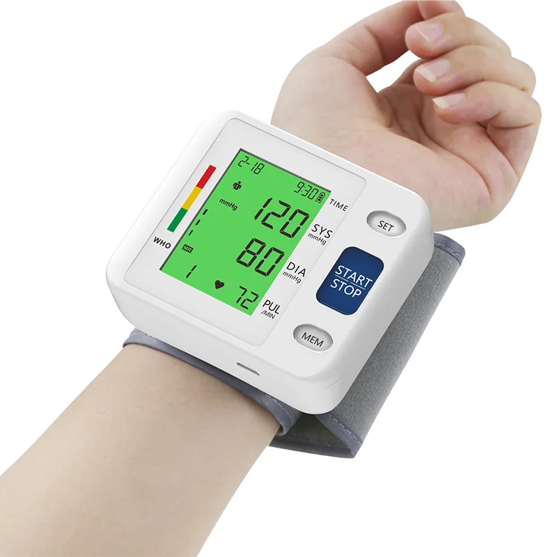 Hot Sales CE Portable BP Apparatus Electronic Sphygmomanometer Automatic Digital Wrist Blood Pressure Monitor