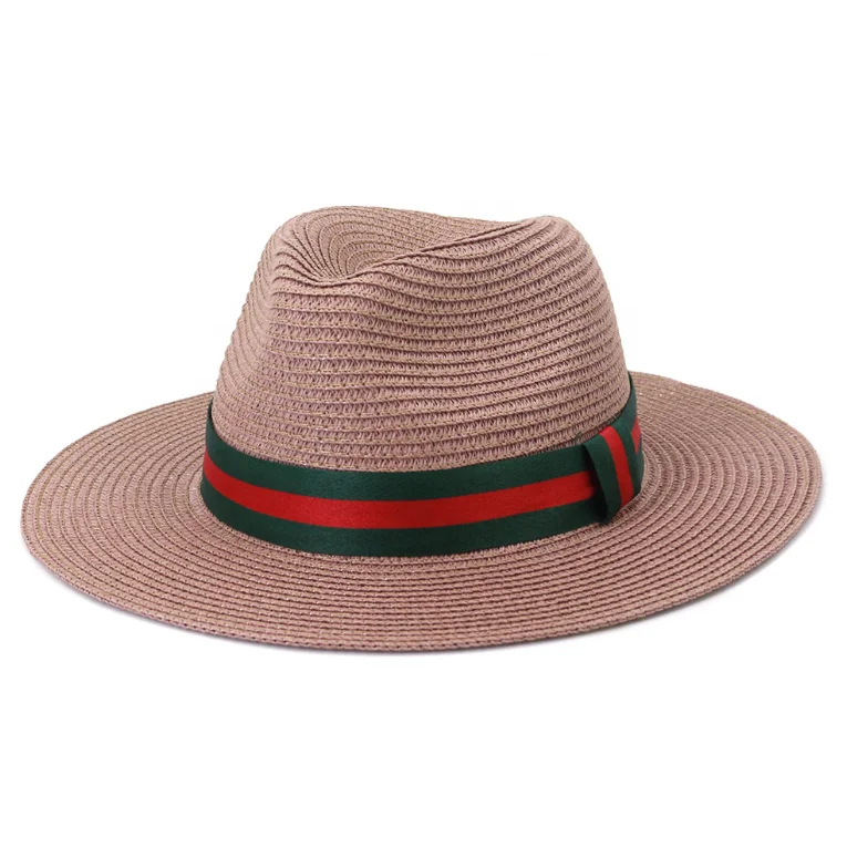 Summer Lady Outdoor Beach Hats Women Straw Colorful Sun Jazz Hat for Women