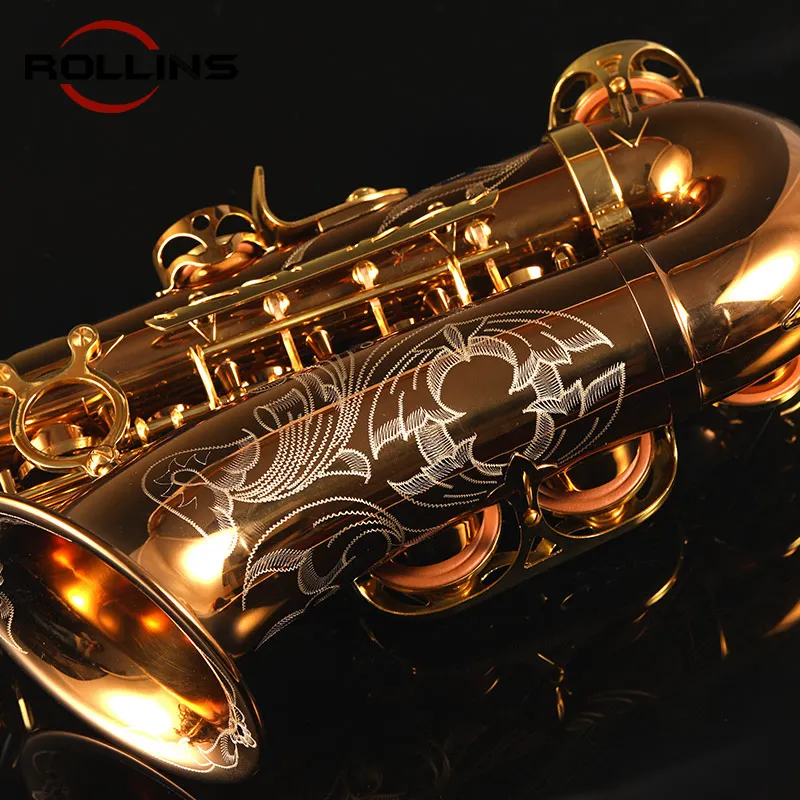 Популярные класс классический структура золотой лак RSA-X3-II альт-саксофон