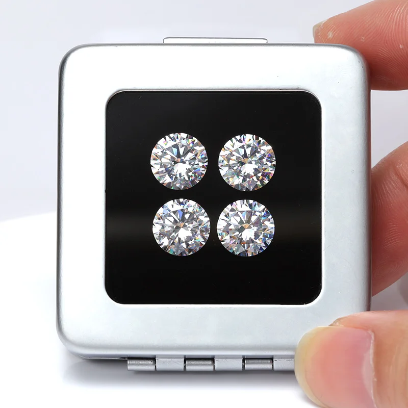 Lab Created Diamond Moissanite 1 2 3 Carat High Quality 5 Carat 10 Carats Moissanite With Discount Price