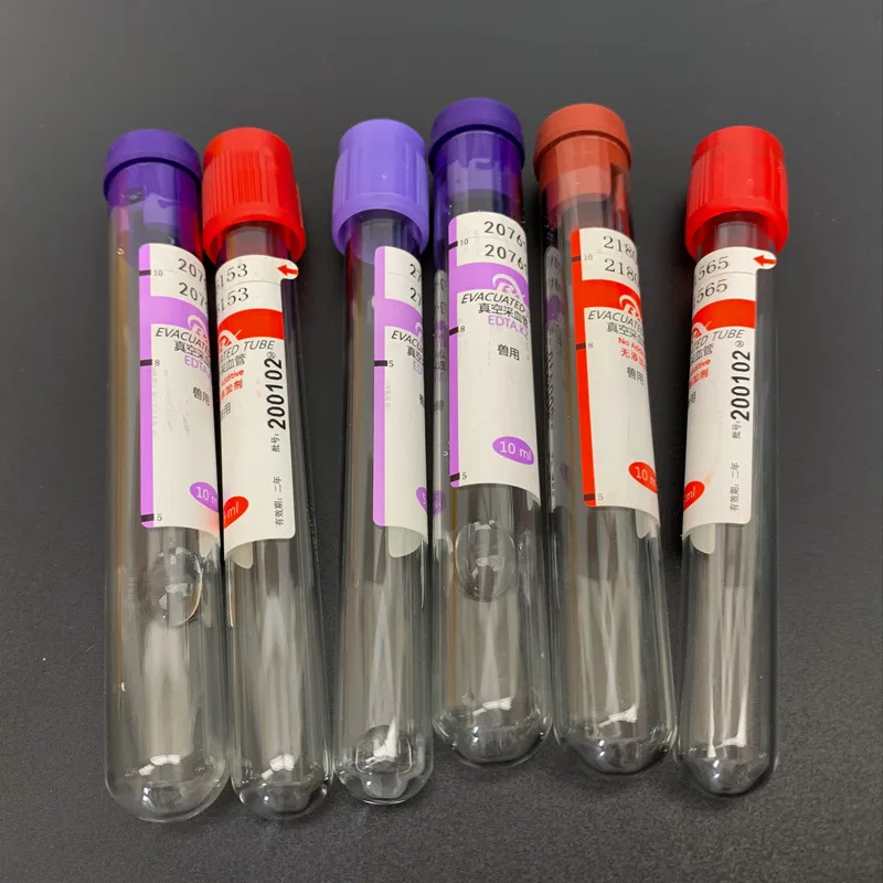 Veterinary disposable blood collection tube, pig, cattle and sheep, animal vacuum blood collection device 5ml, 10ml
