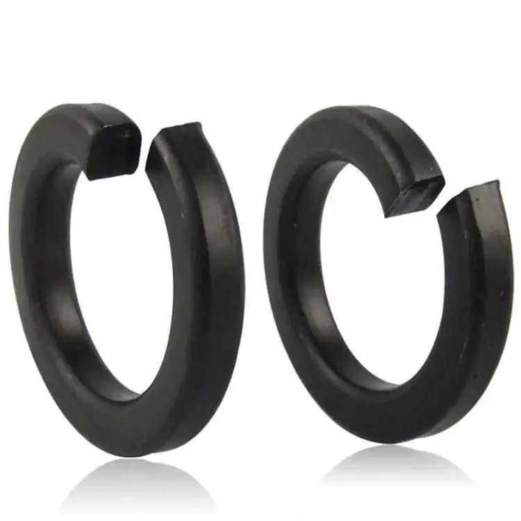 Black 8.8 high strength spring gasket m2~m36 screw spring gasket 8 carbon steel spring gasket manufacturers