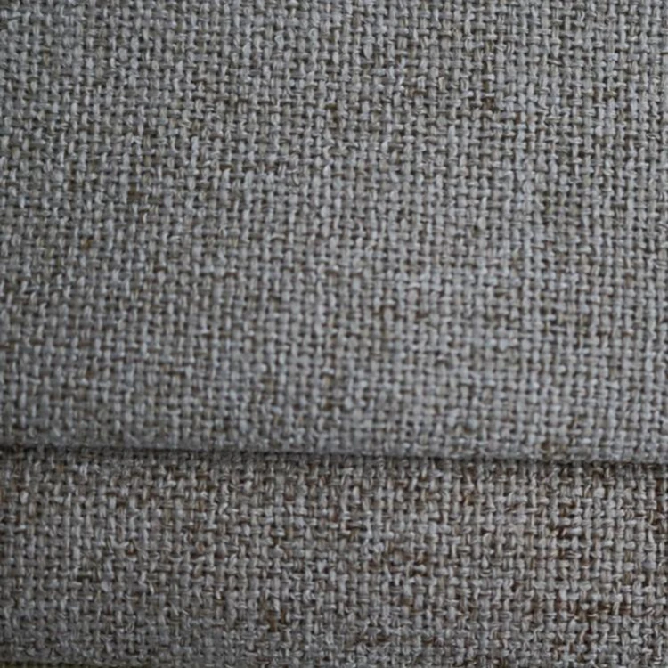 Y13 Factory Wholesale Fashionable Plain Color 100% Polyester Sofa Poly Linen Fabric