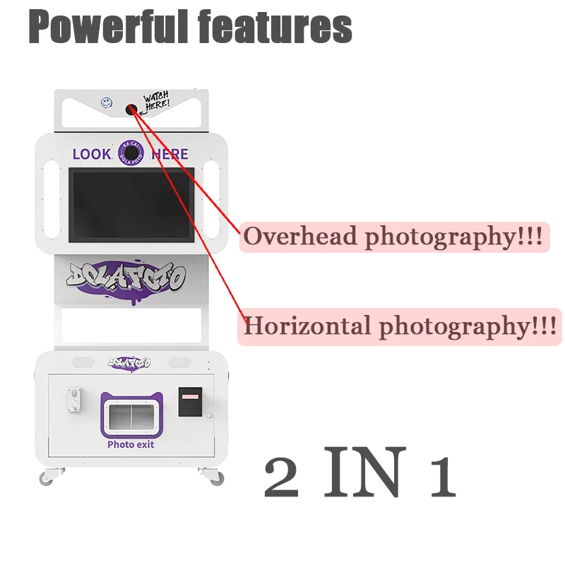 Dual Camera Shooting PHOTO BOOTH Motion Camera Booth Shell Magnet Machine Mirror Booth PHOTOBOOTH  Machine With Printer