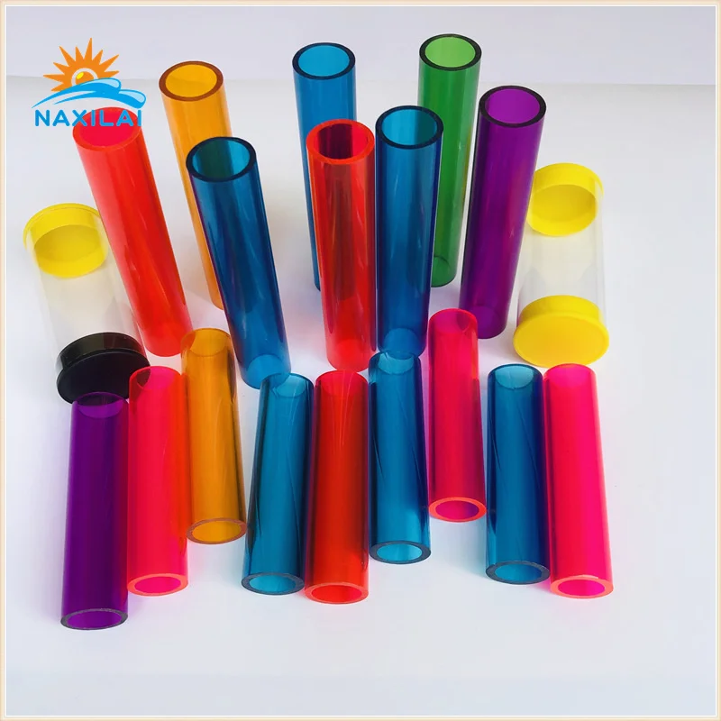 NAXILAI round polycarbonate led diffuser tube blue led tube polycarbonate 8 polycarbonate tube