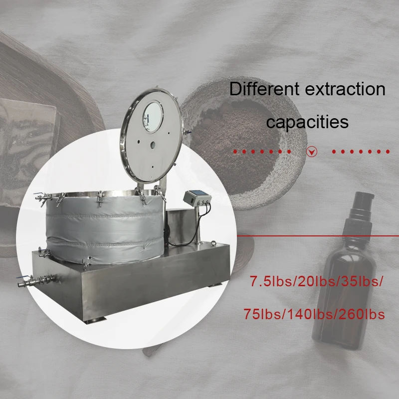 Lab scale 7.5lb biomass cbd extraction ethanol centrifuge