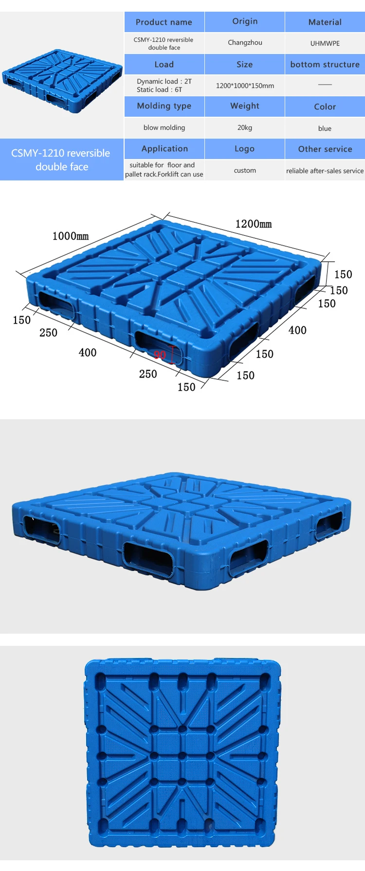 large plastic pallet