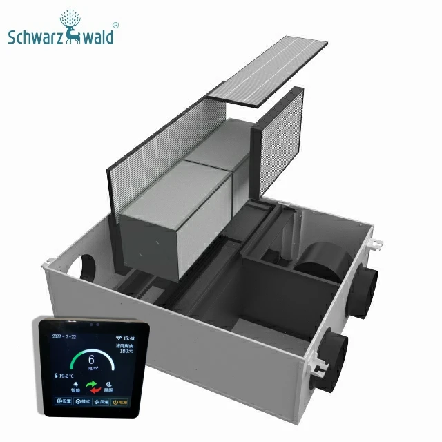 OEM hepa filter smart home central energy recovery duct ventilation system